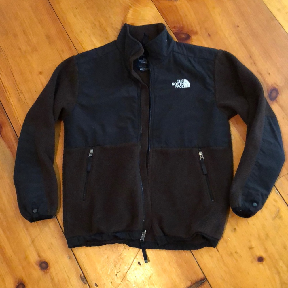 North Face Boy’s Denali Fleece Jacket. Brown. Lg.